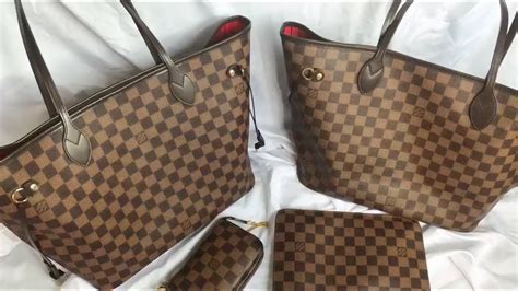 louis vuitton neverfull mm damier azur real vs fake|louis vuitton damier neverfull bag.